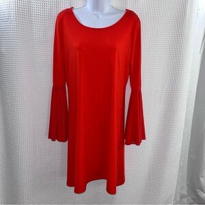 Blooming Rose ladies Red Midi Dress size medium